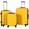 VidaXL Hard Suitcase 3 Pcs Yellow ABS 91890