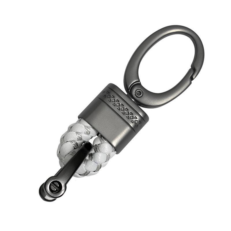 Woven Rope & Metal Keychain Pendant for Students & Couples