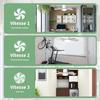 LED Ceiling Fan 30W Ø42 Cm, 6 Blades, E27, 3 Speeds, Remote Control, Timer