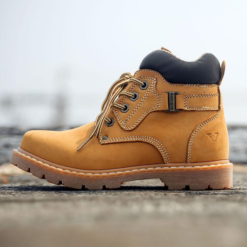 Cowhide Short Boots Thermal Cotton Boots Tooling Boots Hairy Martin Boots Women'S Boots British Leather High-Top Women'S Shoes