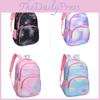 Pattern Starry Sky Student Backpack With Breathable Material For Boys And Girls