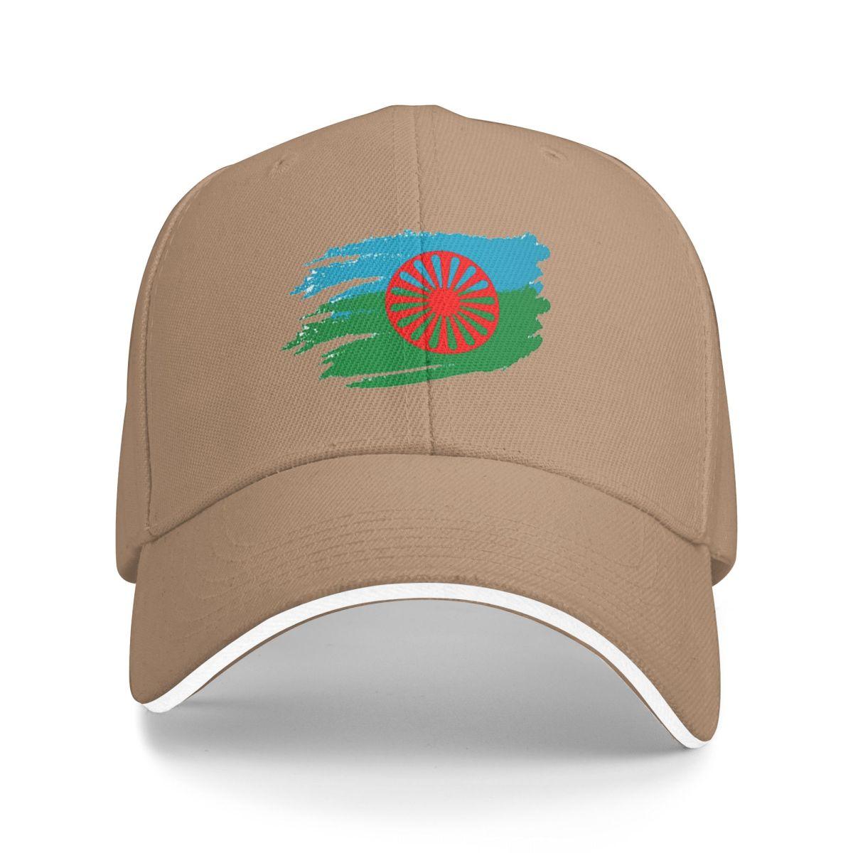 

Unisex Baseball Hats Rom Gypsy Romani Flag Outdoor Streetwear Summer Sports Baseball Caps Hip Hop Cap Casquette Hats One Size