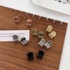 Womens Vintage Gold Silver Bronze Metal Small Hair Claws Girl Sweet Mini Bangs Clip Hair Clips Hairpins Fashion Hair Accessories