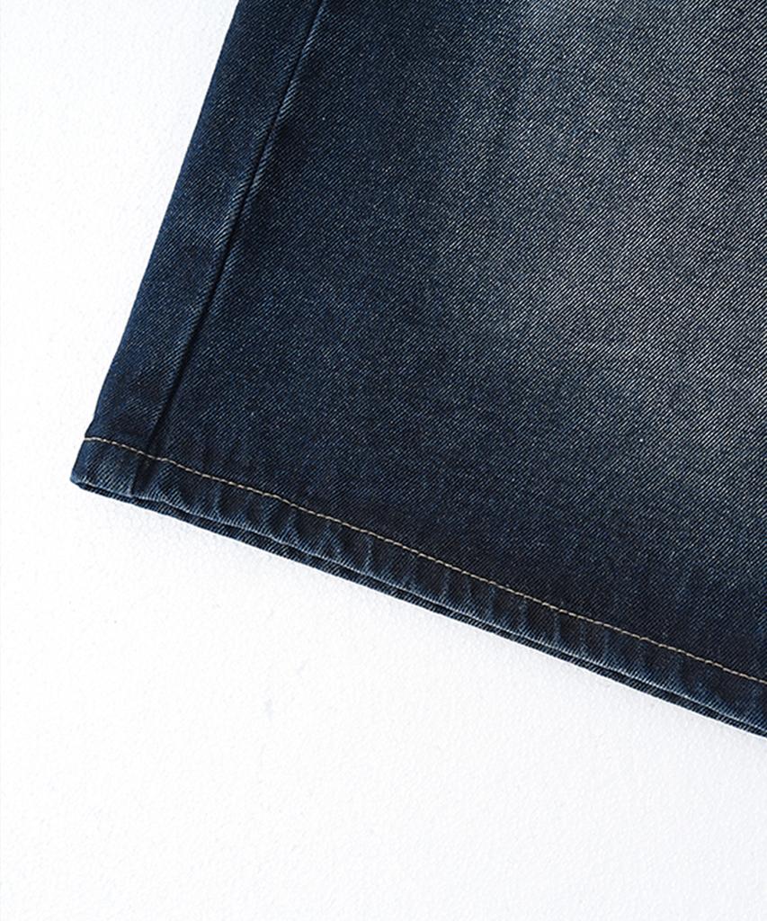 Descheuis Everyday Washed Bermuda Denim Pants Deep Blue (Type A)
