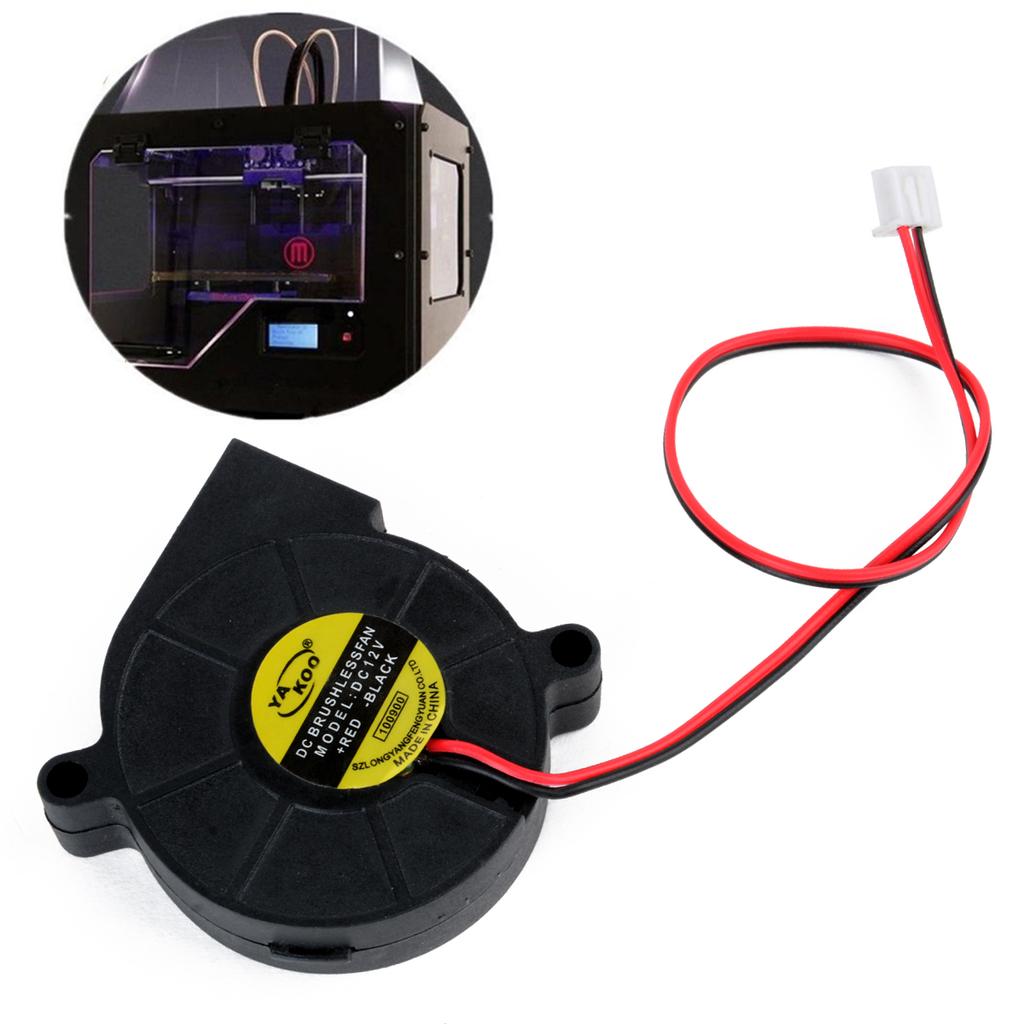 Ny 12V DC 50 mm blås radial kjølevifte - Hotend / Ekstruder RepRap 3D-skriver