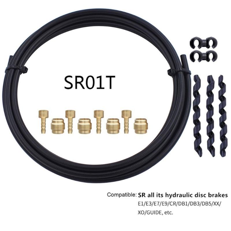 Bike Brake Hose And Brass Connection Insert Sets 3000mm Bike Bicycles Hydraulic Disc Brake Hose Kits For BH59 BH90 Avid