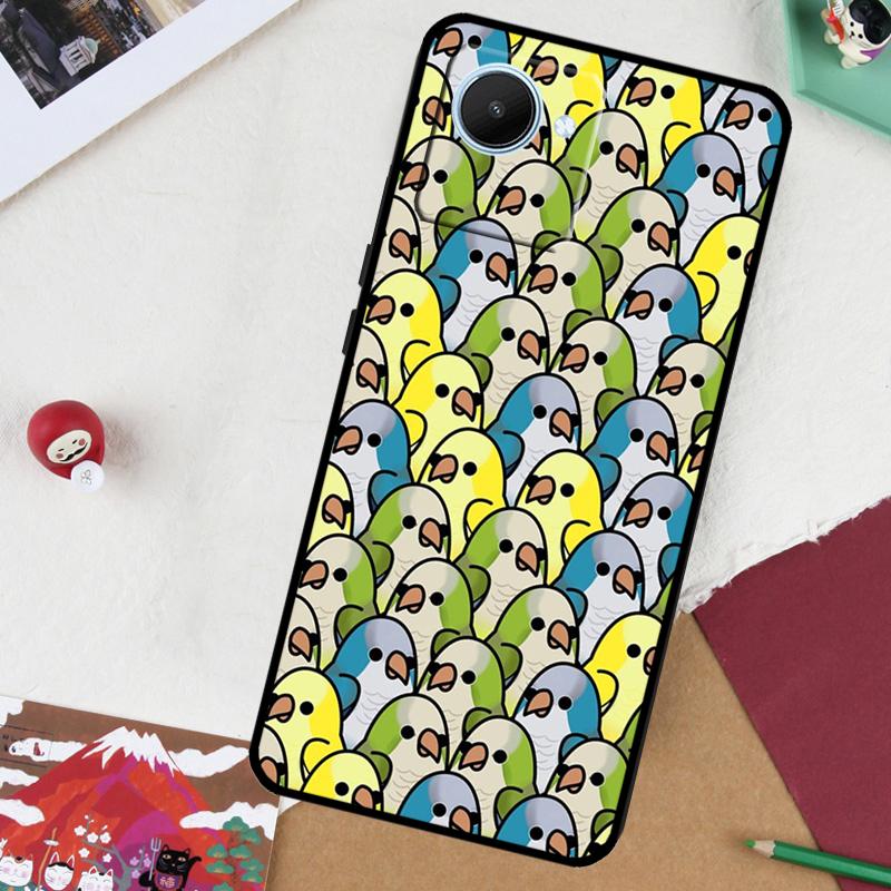 

Parrot Birds Cockatiel For Realme GT7 Pro GT 6T 5 6 C67 C75 C61 C55 C53 C51 C21Y C25S 10 11 12 13 14 Pro Plus Case Realme 11 Pro