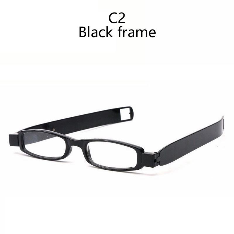 1Pcs Upgraded 360 Degree Rotation Reading Glasses Ultraportability Mini Slim Folding Eyeglass Spectacles For Old Man Grandmother