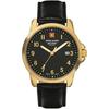 By Grovana Leader Black Dial Quartz 7011.1517 100M Men's Watch