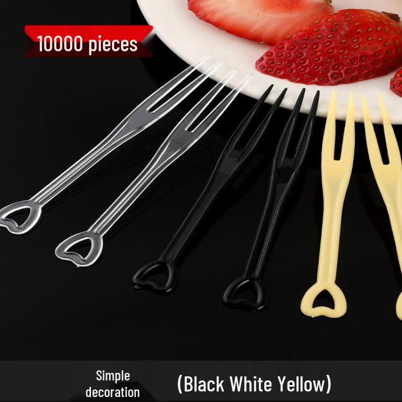 Individually Packaged Disposable Plastic Fruit Forks