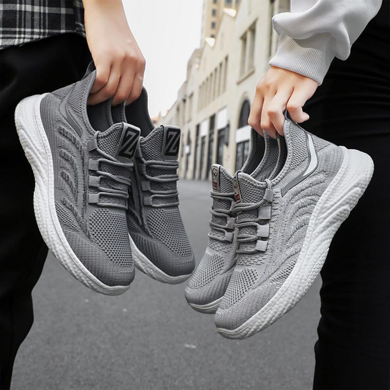 Fashion Men's Sports Shoes 2024 Spring New Men's Casual Breathable Single Shoes Men's Mesh Soft Sole Running Shoes