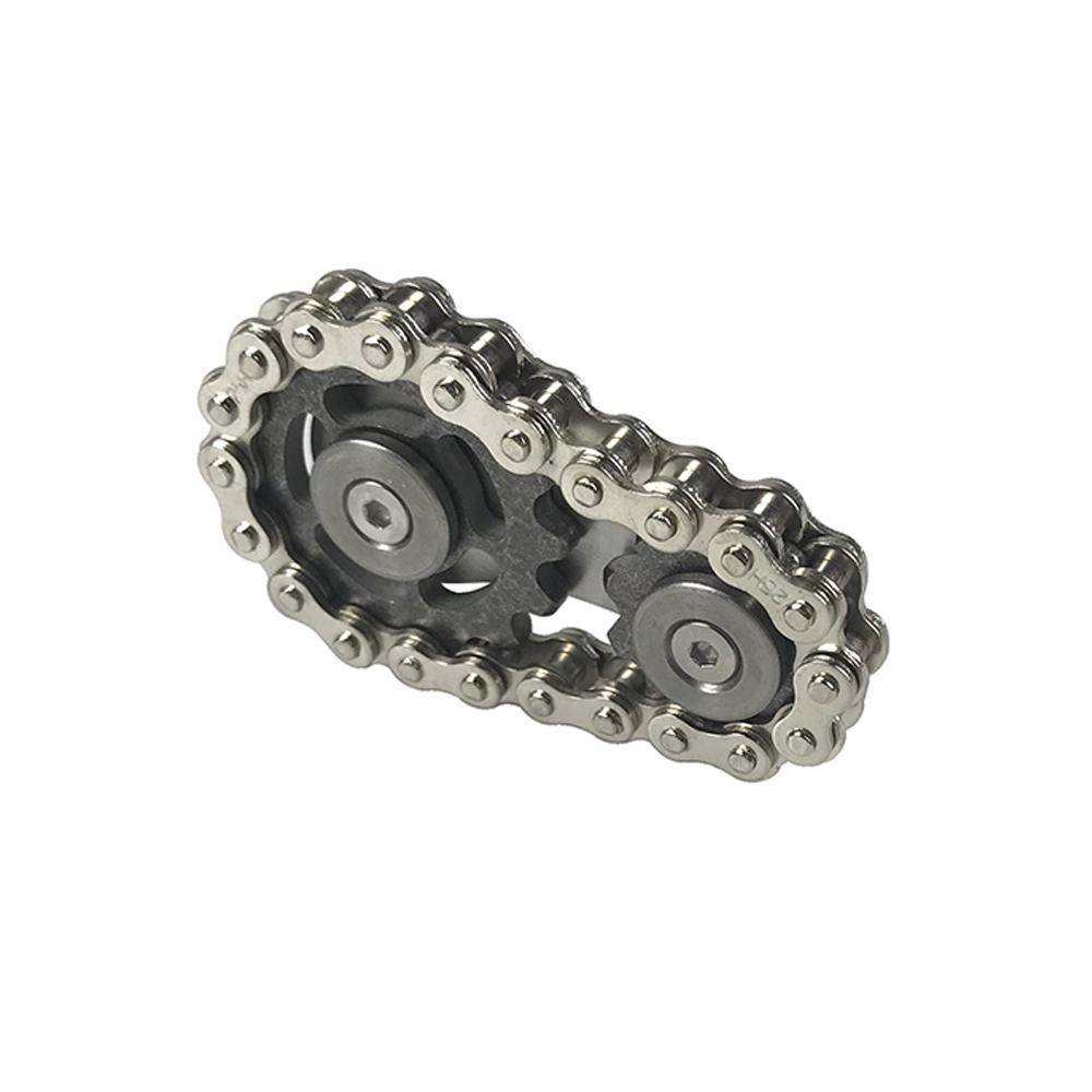 New Sprockets Flywheel Fingertip Gyro Sprockets Chains EDC Metal Toy Gear Chain Gyro Drop Ship Sproket Roadbike Spinner