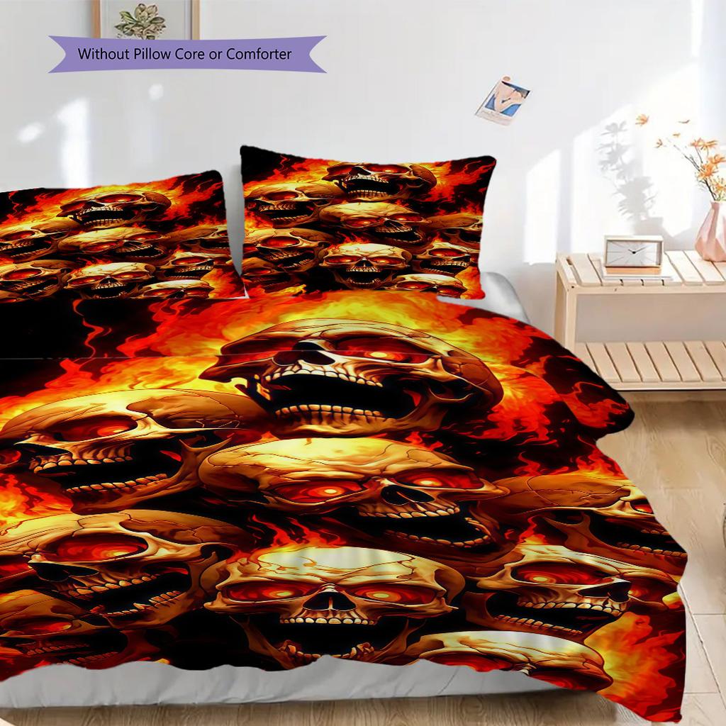 Dark Fantasy Warrior Set Threepiece Set 1 Duvet Cover 2 Pillowcase Without Core Bedding Set Christmas Birthday Gift