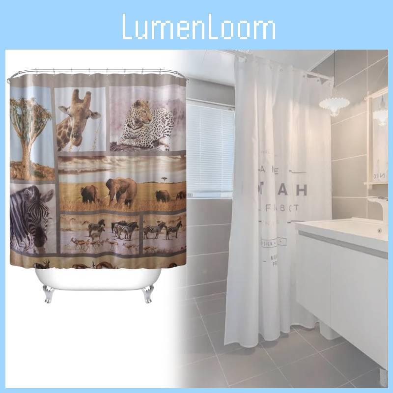 Muster Giraffe Tier Duschvorhang Peva Wasserdicht Badezimmer Trennwand Bereich Zuhause