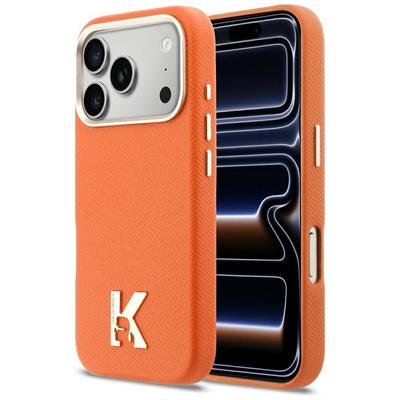 Hoesje Karl Lagerfeld Karl Hoofd Logo       Magsafe Voor Iphone 17 Pro Oranje