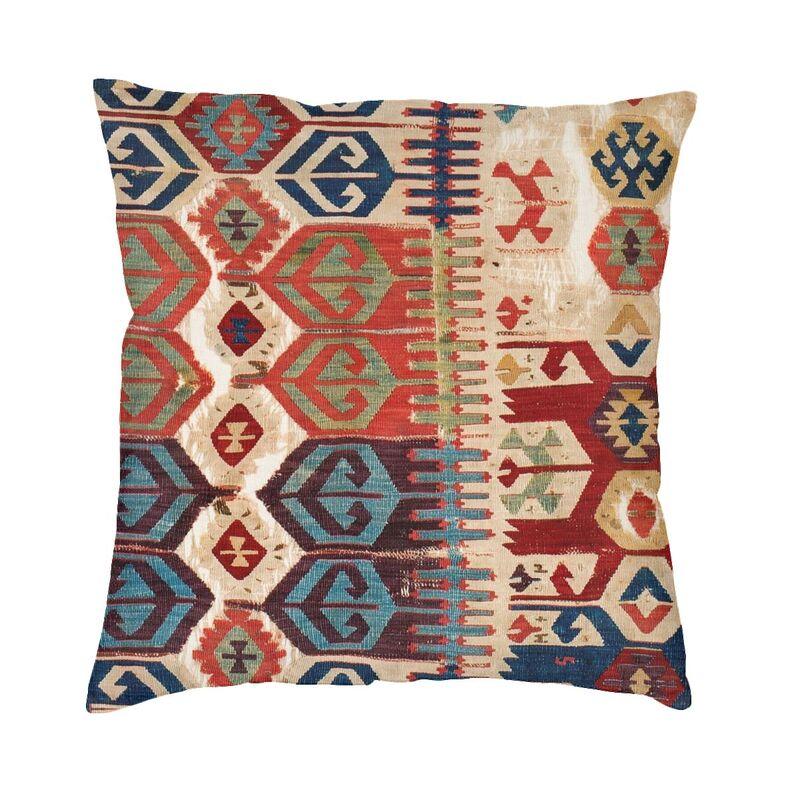

Home Hotel Carpet Square Pillow Cover Home Decorative Geometric Pattern Looped Hexagons Cushion Cover Throw Pillow Sofa Printing 30x30cm 12x12in