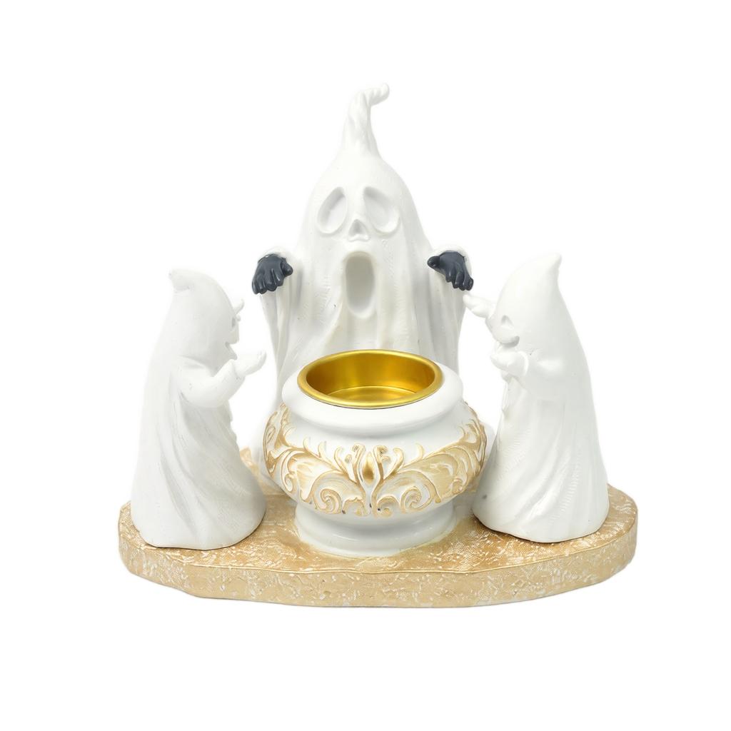 Resin Candle Holder - Tabletop Decor for Mantel Shelf