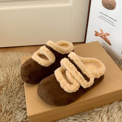 Winter Warme Damen Freizeitschuhe 2026 Neue Mode Weiche Sohle Rutschfest Vielseitig Prinzessin Warm Halten Hausschuhe Hausschuhe