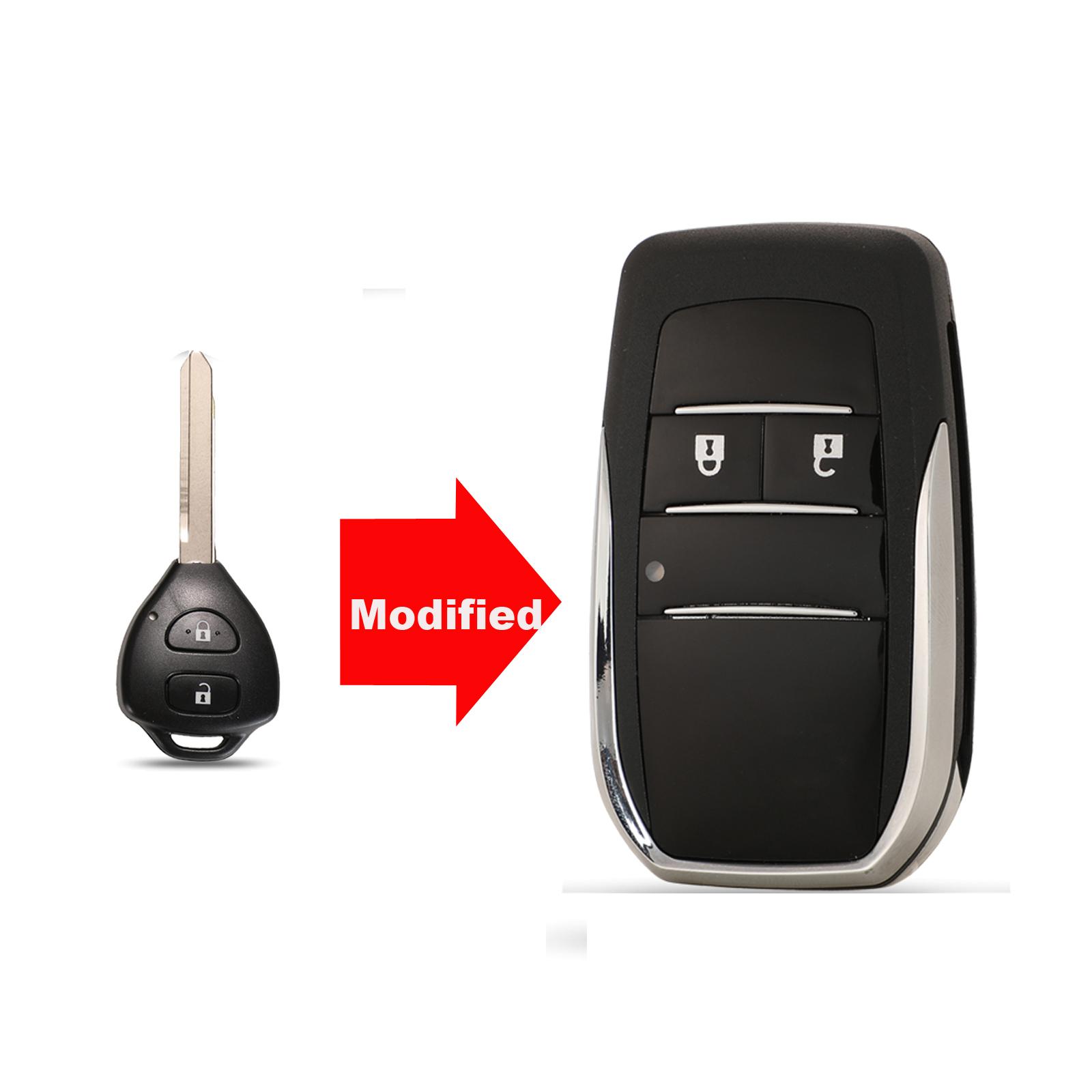 

jingyuqin TOY47 Blade Корпус автомобильного ключа для Toyota Crown Camry Corolla Reiz RAV4 Avalon Venza Matrix Чехол для автомобильного брелока коби