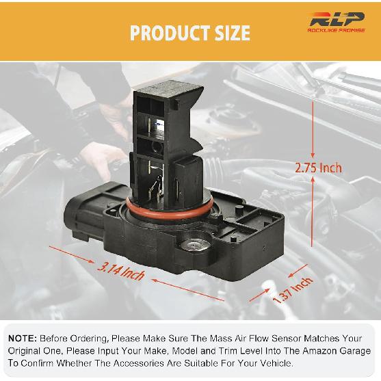Mass Air Flow Sensor MAF Sensor Compatible With Cadillac CTS Escalade Chevy Avalanche Silverado Suburban Tahoe GMC Sierra Yukon XL 1500 2500 Replaces