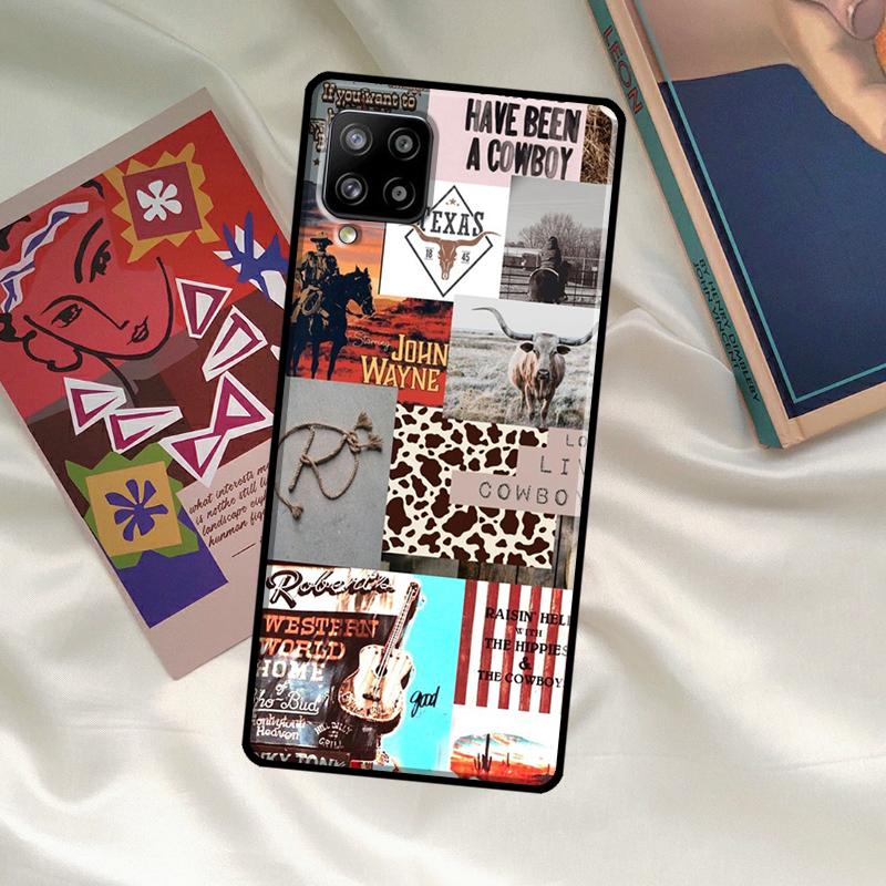 Cowboy Cowgirl Western Ranch Boho Case For Samsung Galaxy A52 A32 A12 A33 A06 A16 A26 A36 A56 A15 A53 A13 A34 A54 A14 A35 A55