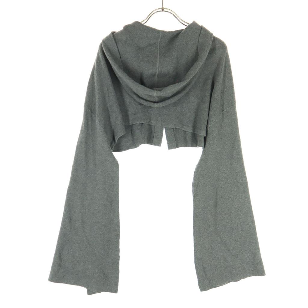 AEWEN MATOPH Long Sleeve Short Cape Cardigan F Gray Women Used