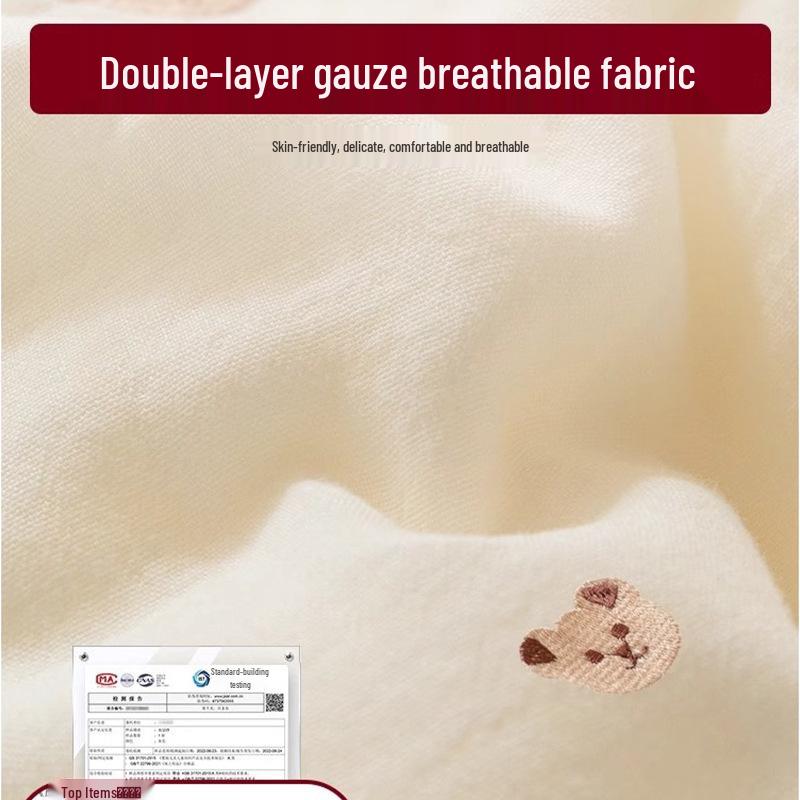 Edredom de Gaze de Camada Dupla de Fibra de Soja - Quente Inverno, Primavera/Outono, Edredom de Algodão Infantil e Inserção de Edredom Fresco de Verão