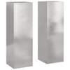 Plant Stand 2 Pcs Silver 24 X 24 X 75 Cm Stainless Steel