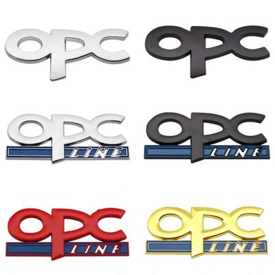 3D Metal Logo OPC Emblem Car Fender Trunk Badge For Insignia Corsa E Astra H J D Zafira Vectra OPC Line Sticker Accessories