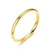 2MM Stainless Steel Smooth Rings For Women Men Titanium Steel Ring Couple Wedding Fashion Waterproof Jewelry Gift
