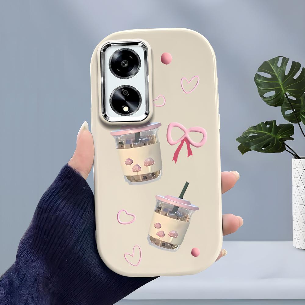 Solid Color Silver Edge Lens Soft Liquid Silicone Shockproof Phone Case for iPhone Samsung Huawei Honor Xiaomi Redmi OPPO Realme Vivo Infinix Tecno