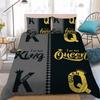 Fashion King and Queen Duvet Cover Set Home Style Bedding Soft Laundry Cotton Bed 3 Piece Set Student Dormitory Gift