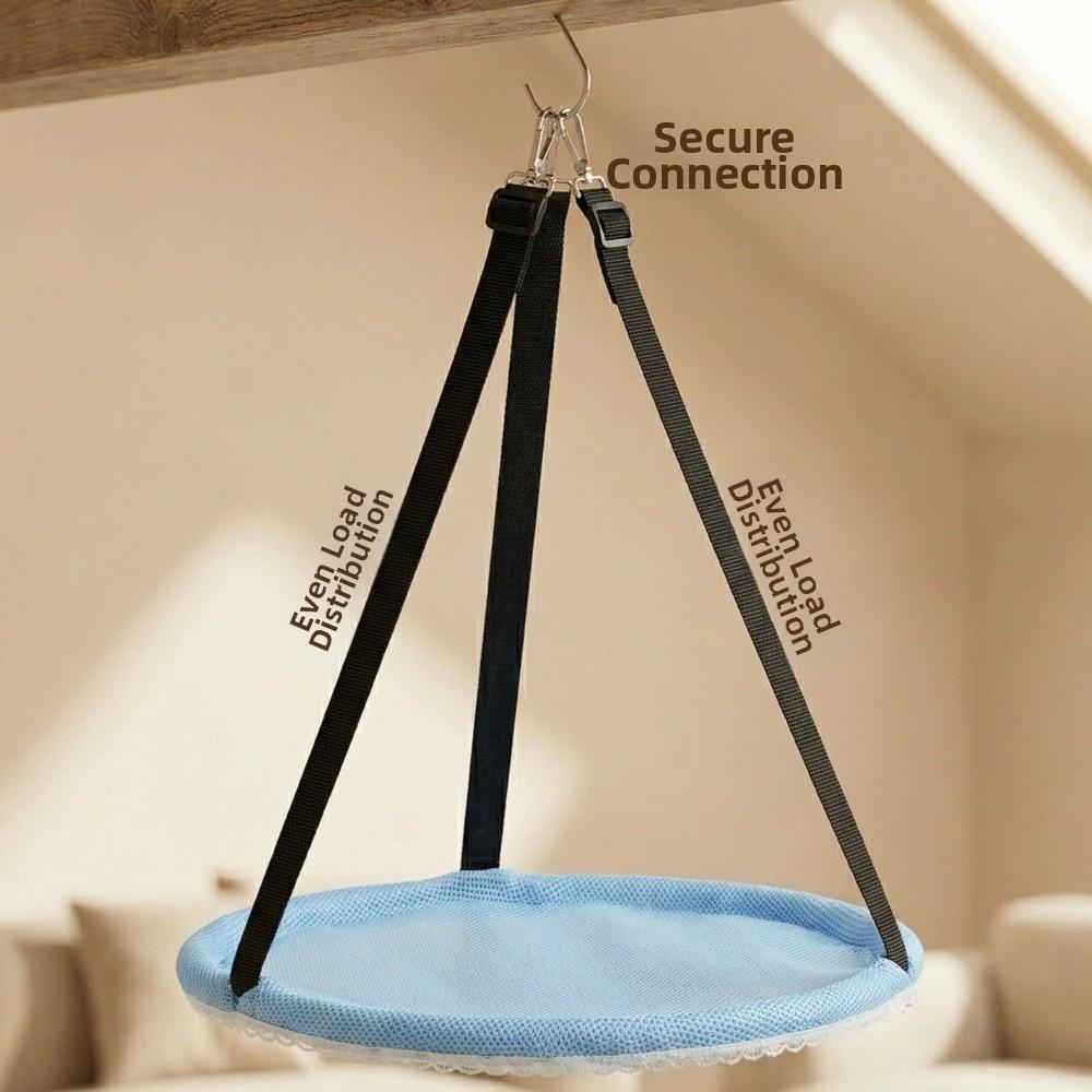 Adjustable Lanyard Hanging Cat Bed Breathable Mesh Hanging Sleeping Bed Cat Nest  For Cat Cage