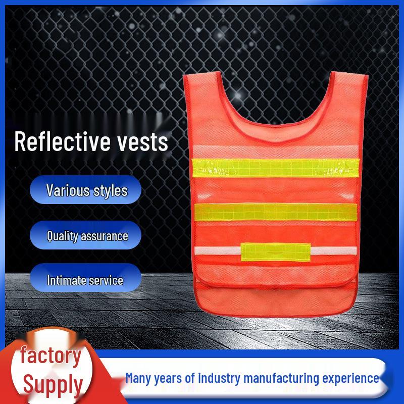Custom Reflective Safety Vest for Construction and Sanitation