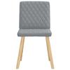 VidaXL Dining Chairs Set of 6 Light Grey Fabric 3315491