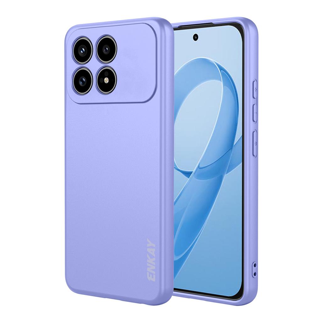 For Xiaomi Redmi K90 5G/Xiaomi Poco F8 Pro Silicone Case ENKAY HAT PRINCE Straight Edge Cell Phone Back Cover