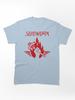 Fist Holding Fork and Fire Flame Classic Unisex T-Shirt