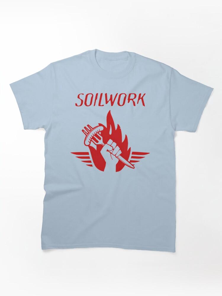 Fist Holding Fork and Fire Flame Classic Unisex T-Shirt