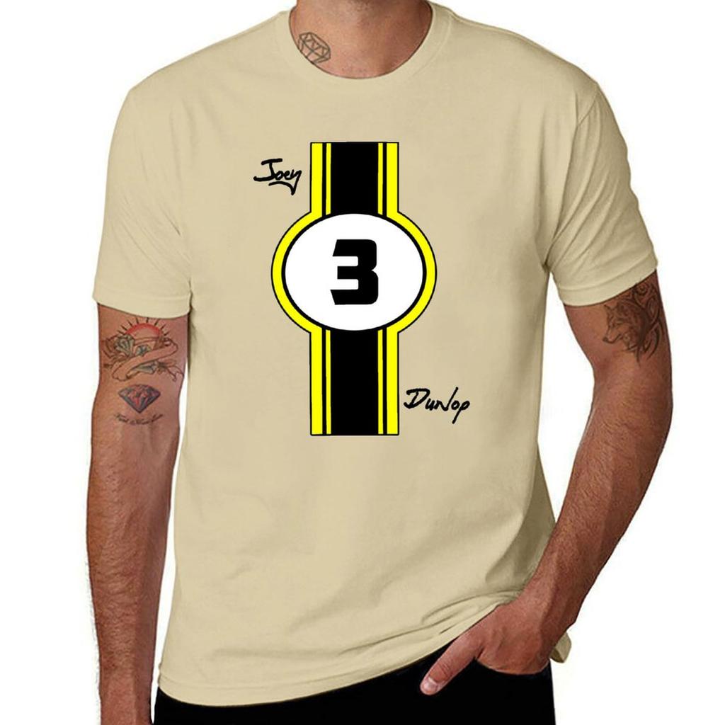 Joey Dunlop T-Shirt Plus Size Tops Kawaii Clothes Plain White T Shirts Men