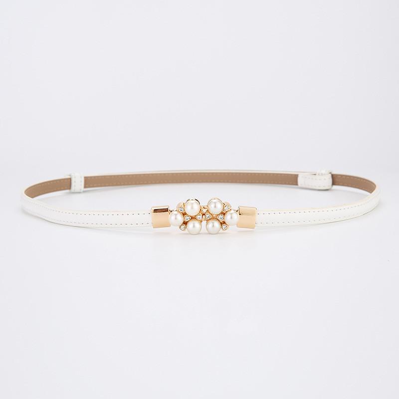 Elegant Leather Belt For Women With Alloy Buckle For Dress And Blouse Styling