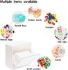 Cotton Pads Holder Dispenser Wall Mounted Organizers and Storage Box Cotton Rounds Jar Containers for Cotton Ball Floss Hairpin