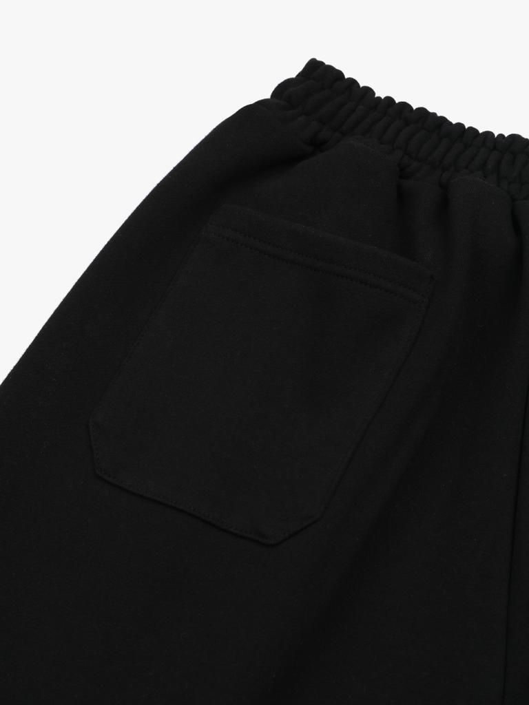 ESN Double-Pleat Wide Sweatpants Black