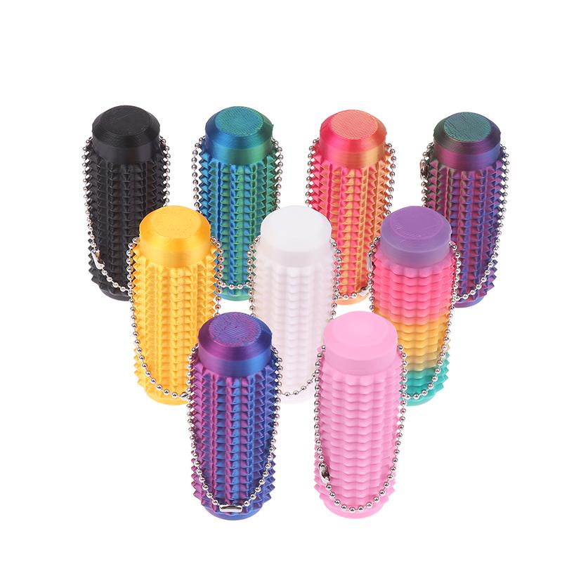 1 kus 7/9 cm pichlavá Grippie stimulační hračka s přívěskem na řetízku pro úlevu od úzkosti, pozitivní novinka, malá kapesní mini fidget hračka