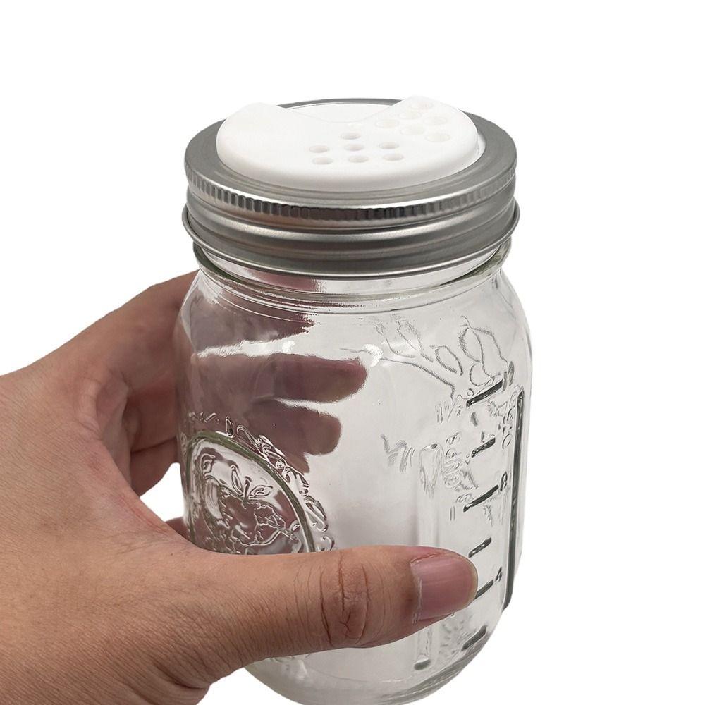 Air Tight Seasoning Jar Lids Adjustable Refillable Spice Lids Convenient Mason Jar Lids Kitchen