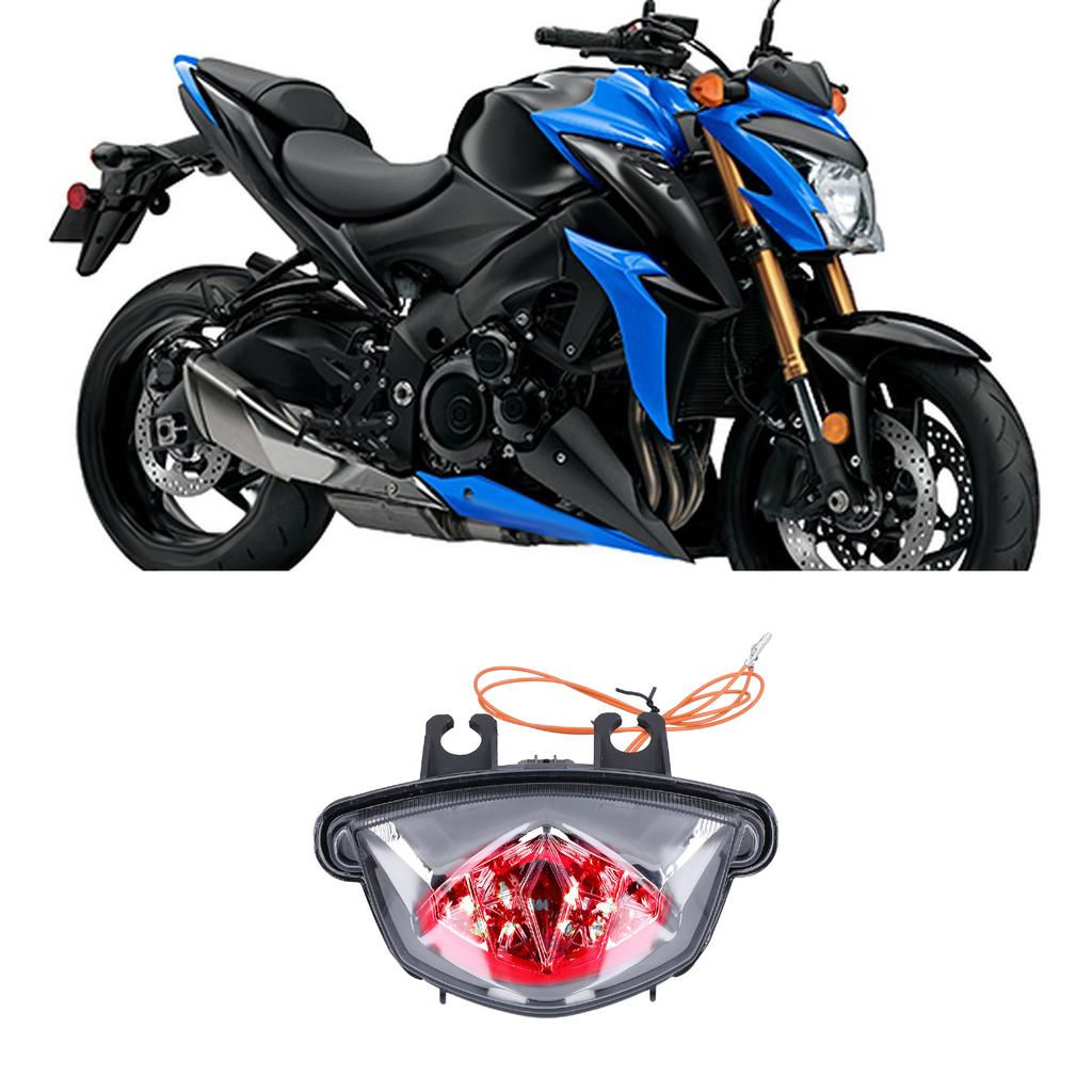 Motorcycle Tail Lamp Assembly Rear Position Turn Signal Indicator Modification Fit for SUZUKI GSXS 1000 20152020(Smoky )