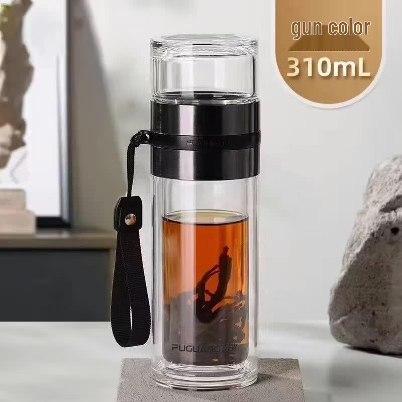 FUGUANG Double-Layer Glass Tea Infuser
