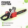 Electric Chainsaw Handheld Wood Cutting Saw 12 Inch/16 Inch for Cutting Wood Tree Branch Pruning Outdoor Garden Power Tools