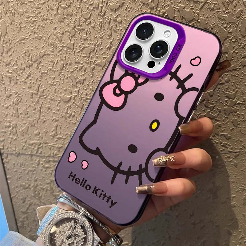 Cute Hello Kitty Casing For Iphone 17 Air 17 Pro Max 1615 14 11 12 13 Pro Max 16 Plus 16e 13 Mini Lovely Cartoon Hard Phone Case