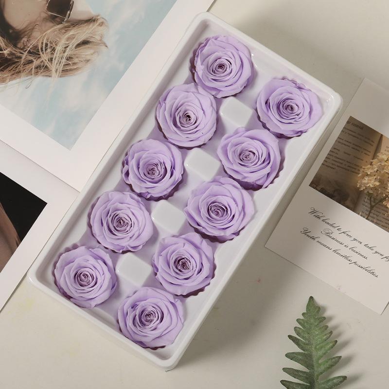 Grade B 3-4 Roses 10 Flowers Dried Flowers Unicorn Valentine's Day DIY Gift Box Material Pack Immortal Flower Bouquet