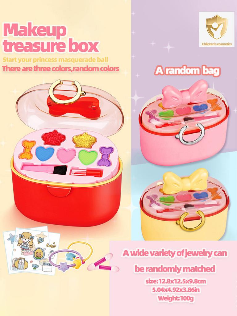 Children's Makeup Princess Makeup Box Girls' Toys Makeup Set Lipstick Eyeshadow Safe and Non-toxic Toys Birthday Christmas Gift